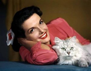 jane-russell-et-son-chat
