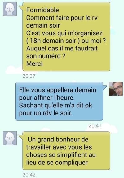 SMS cliente