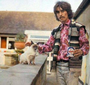 georges-harrison-et-son-chat