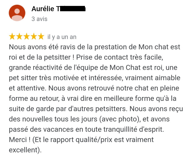 Avis MonChatEstRoi - Aurélie Ta