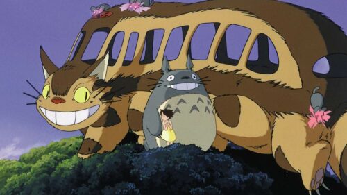 chat-bus, totoro, mei et Satsuki