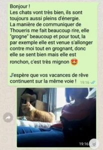 Un message et une photo à chaque visite