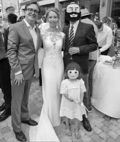 Brian et Sophie à son mariage