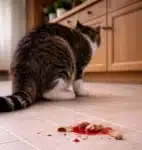 Mon chat vomit du sang : urgence vétérinaire Un chat qui a vomi du sang